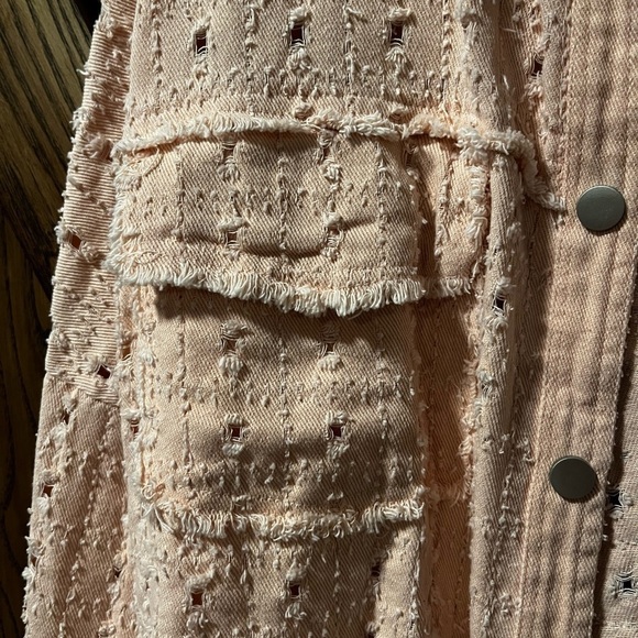 Light pink textured jacket - Picture 4 of 8